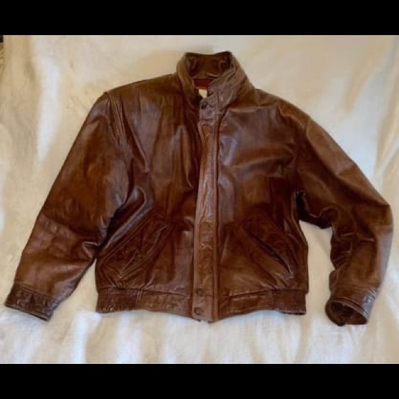 Leather Bomber Jacket - Picture 1 of 2